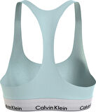 Kadın Marka Logolu Elastik Bantlı Günlük Kullanıma Uygun Mavi Spor Sütyeni F3785E-LKW