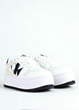 Calvin Klein Beyaz - Siyah Kadın Sneaker YW0YW014820LD