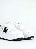 Calvin Klein Beyaz - Siyah Kadın Sneaker YW0YW014820LD