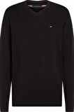 Erkek Yuvarlak Yaka COTTON CREW NECK Kazak - Siyah | L