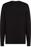 Erkek Yuvarlak Yaka COTTON CREW NECK Kazak - Siyah | L
