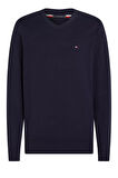 Erkek Bisiklet Yaka Crew Neck Kazak - Lacivert | L