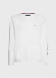 Tommy Hilfiger Bisiklet Yaka Düz Beyaz Erkek T-Shirt MW0MW09096YBR