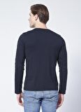 Tommy Hilfiger Bisiklet Yaka Düz Mavi Erkek T-Shirt MW0MW09096DW5