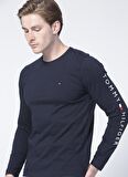 Tommy Hilfiger Bisiklet Yaka Düz Mavi Erkek T-Shirt MW0MW09096DW5