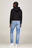 Tommy Hilfiger Kadın Siyah Kapüşonlu Sweatshirt