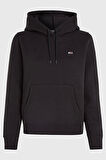 Tommy Hilfiger Kadın Siyah Kapüşonlu Sweatshirt