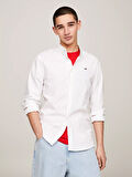Erkek Tjm Slim Stretch Oxford Gömlek - Beyaz  | XS
