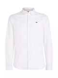 Erkek Tjm Slim Stretch Oxford Gömlek - Beyaz  | XS