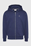 Erkek TJM REGULAR FLEECE ZIP HOODIE Sweatshirt-Lacivert | XS