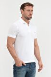 Tommy Hilfiger Polo Yaka Beyaz Erkek T-Shirt MW0MW17771YBR