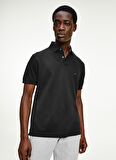 Tommy Hilfiger Polo Yaka Düz Siyah Erkek T-Shirt MW0MW17770BDS