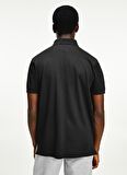 Tommy Hilfiger Polo Yaka Düz Siyah Erkek T-Shirt MW0MW17770BDS