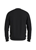Bisiklet Yaka Siyah Erkek Sweatshırt MW0MW11596BDS