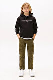 Unisex Çocuk Th Essential Hoodie Kapüşonlu Sweatshirt - Siyah | 16 Yaş