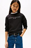 Unisex Çocuk Th Essential Sweatshirt - Siyah | 7 Yaş