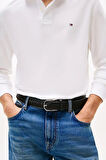 Erkek Regular Fit Polo Yaka Uzun Kollu Tişört - Beyaz | XL