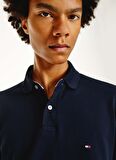 Tommy Hilfiger  Polo Yaka Regular Fit Düz Mavi Erkek T-Shirt