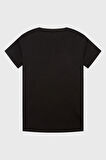 Kız Çocuk Th Yazı Logo T-Shirt - Siyah | 12 Yaş
