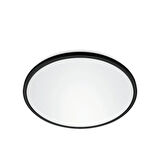 Wiz SuperSlim 32W Siyah Sıva Üstü RGB Akıllı LED Yuvarlak Panel Tavan Armatürü 55 cm çapında 3750 Lumen