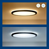 Wiz SuperSlim 32W Beyaz Sıva Üstü RGB Akıllı LED Yuvarlak Panel Tavan Armatürü 55 cm çapında 3750 Lumen