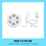 Wiz RGBIC 10 Metre Akıllı Led Şerit (16 Milyon Renk, Wi-Fi Kontrollü) - Google Home, Alexa and HomeKit