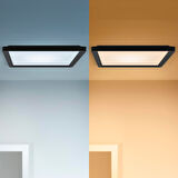 Wiz Siyah Akıllı Sıva Üstü RGB Kare Panel Tavan Armatürü 12W