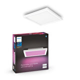 Philips Hue Surimu Beyaz Sıva Üstü RGB Akıllı LED Kare Panel Tavan Armatürü 30x30cm 1760 Lumen