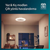 Philips Amigo Flat Fan Ceiling IR RD 25W+60W WH