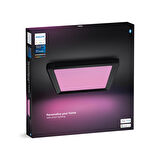 Philips Hue Tento Siyah Sıva Üstü RGB Akıllı LED Panel Tavan Armatürü 30x30cm 1340 Lumen