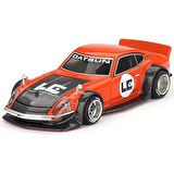 1:64 Diecast Nissan GT Fairlady Z Kaido Larry Chen V1 Orange Bang Mini GT Model Araba