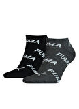 90794701 PUMA UNISEX BWT SNEAKER 2P Siyah Baskılı Kadın Çorap