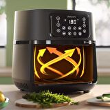Philips Essential Dijital XXL 5000 Series HD9285/96 7.2 lt Yağsız Airfryer Siyah