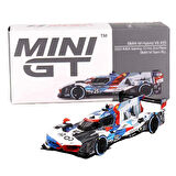 1:64 Diecast BMW M Hybrid V8 Team RLL 2023 IMSA Sebring 2nd Place Mini GT Model Araba