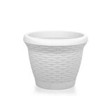 Omnipazar SO-HS06 Plastik Hasır Desenli Dekoratif Saksı 42 Litre No 6