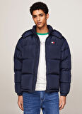 ALASKA PUFFER EXT Kapüşonlu Normal Nakışlı Lacivert Erkek Mont DM0DM19537C1GTJM