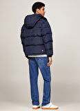ALASKA PUFFER EXT Kapüşonlu Normal Nakışlı Lacivert Erkek Mont DM0DM19537C1GTJM