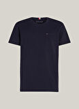 Tommy Hilfiger Bisiklet Yaka Mavi Erkek T-Shirt MW0MW36220DW5