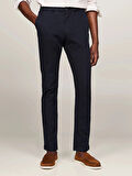 Tommy Hilfiger CHINO BLEECKER STRUCTURE GMD Erkek Lacivert Pantolon MW0MW35636DW5