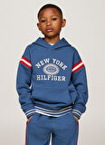 Tommy Hilfiger Baskılı Erkek Mavi Sweatshırt KB0KB09058DBZ