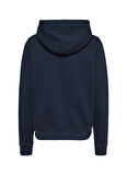Tommy Jeans Baskılı Lacivert Kadın Sweatshırt TJW REG TOMMY FLAG HOODIE EXT