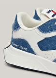 Tommy Hilfiger Beyaz - Mavi Kadın Sneaker EN0EN026550G1