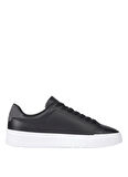 Tommy Hilfiger Siyah Erkek Sneaker TH COURT LEATHER GRAIN ESS