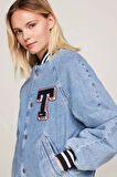 Tommy Jeans Kadın Letterman Denim Ceket