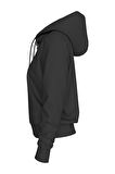 Kadın Tjw Bayrak Logo Sweatshirt - Siyah | XS