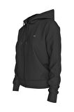 Kadın Tjw Bayrak Logo Sweatshirt - Siyah | XS