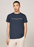 Tommy Hilfiger Bisiklet Yaka Gri Erkek T-Shirt MW0MW11797POM