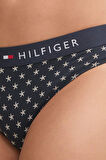 Tommy Hilfiger Kadın Mavi Bikini Külot Print UW0UW04220