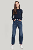 Tommy Jeans IZZIE HGH SLM STR  ANK DH5155 Kadın DENIM Jeans DW0DW195261BK