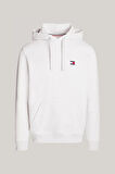 Erkek TJM REG Rozet Bağcıklı Kapüşonlu Sweatshirt - Gümüş Gri | XL
